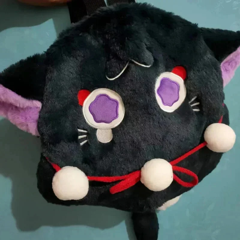 Xiao Scaramouche Genshin Impact Cat Plush Anime Bags Cosplay Hobby Lovely Shoulder Bags Loose Cat Mandrill Plush Doll Backpack