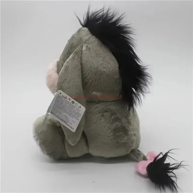 Disney-Peluche Matkey Bourriquet, Poupées de Dessin Animé Mignon, Oreiller Animal Doux Gris, Décoration de Chambre, Cadeau d'Anniversaire Spécial, Nouveau, 28cm