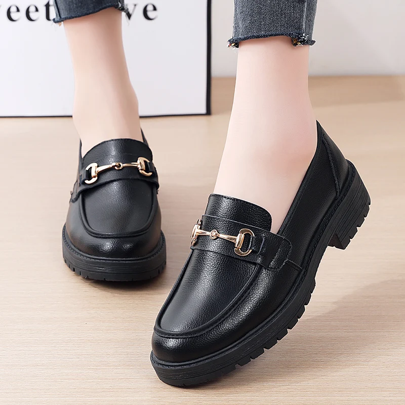 Sneakers Women Shoes Loafers Leather Flat New  Fashion Spring 2024 Casual comfortable Mom Shoe Mujer Zapatos Chaussure Femme