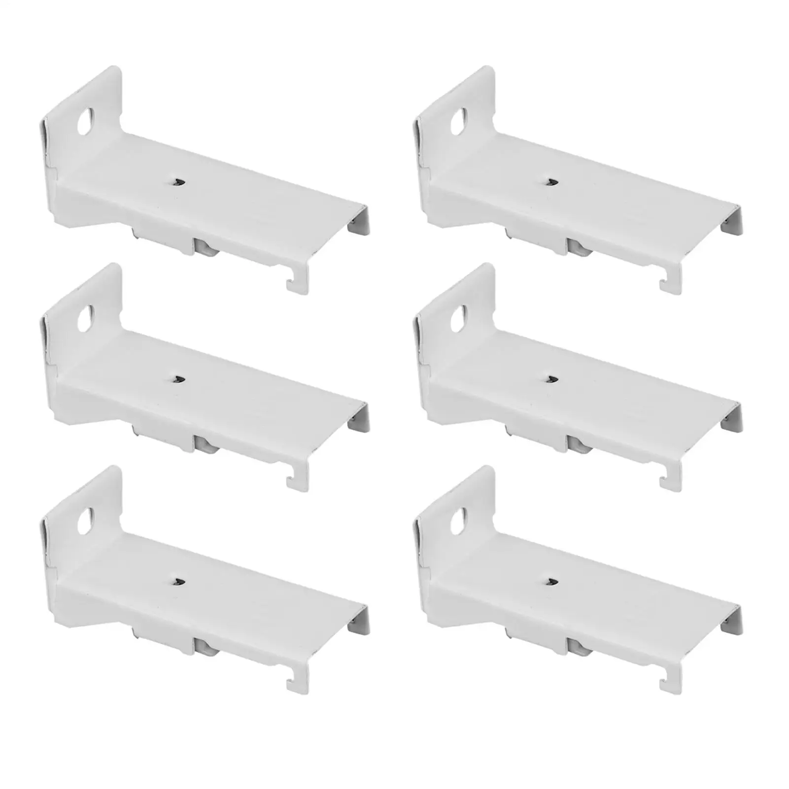 Drapery Rod Mounting Brackets Outside Mounted Blinds Drapery Rod Bracket 6 Piece Bendable Flexible Holder Hardware Set Support