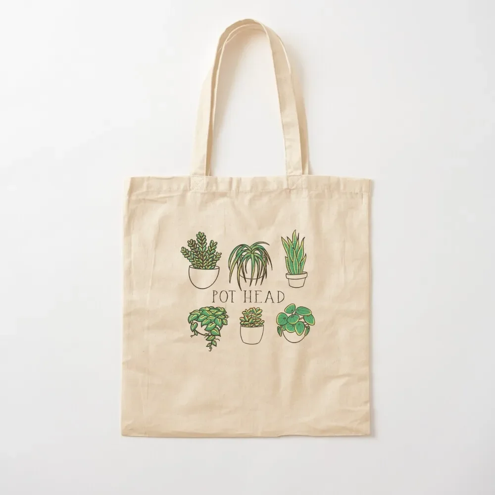 Pot Head Gardener Costume, Gardening Potted Plant Tote Bag women bag bags for women Tote Bag