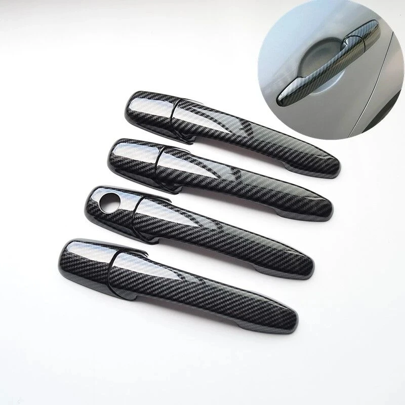 For Mazda CX-7 CX-9 CX7 CX9 2007 2008 - 2015 ABS Carbon Fiber Door Handle Cover Bowl Frame Trims Sticker Car Styling Accessories