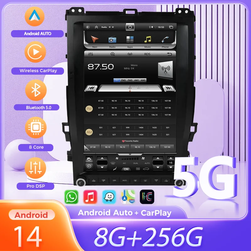 

13.6" Android For Lexus GX470 Toyota Land Cruiser Prado 120 2002-2009 Car Radio Stereo Multimedia Player GPS Headunit Navigation