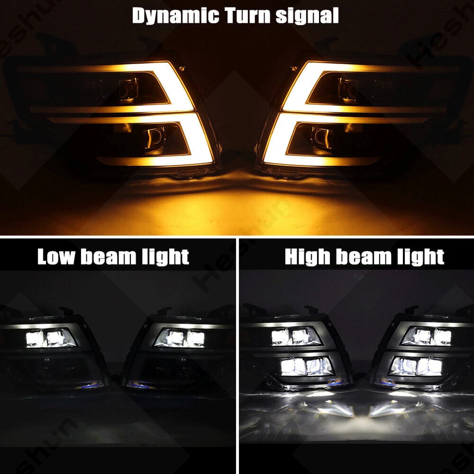 LEDヘッドライトアセンブリ,三菱小型車用照明,パジェロ,v97,v93,v95