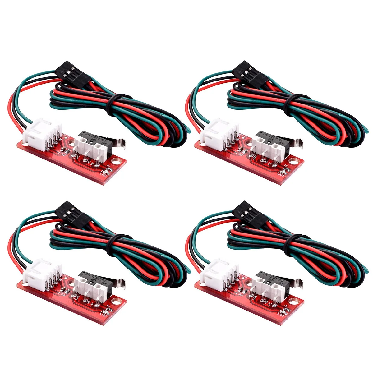 6 Stück mechanischer Endschalter 22awg Kupferdraht 80 Grad Temperaturrampen 1,4 3D-Drucker mechanischer Endanschlag