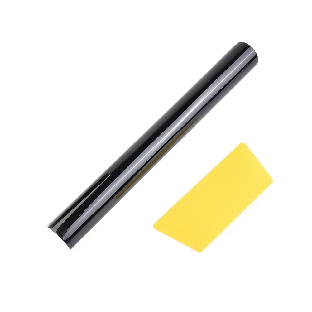 1pc Car Black 5％VL Sun Visor Strip Tint Film Front Glass Windshield Anti-UV Shade Decal 20cm*150cm Accessories