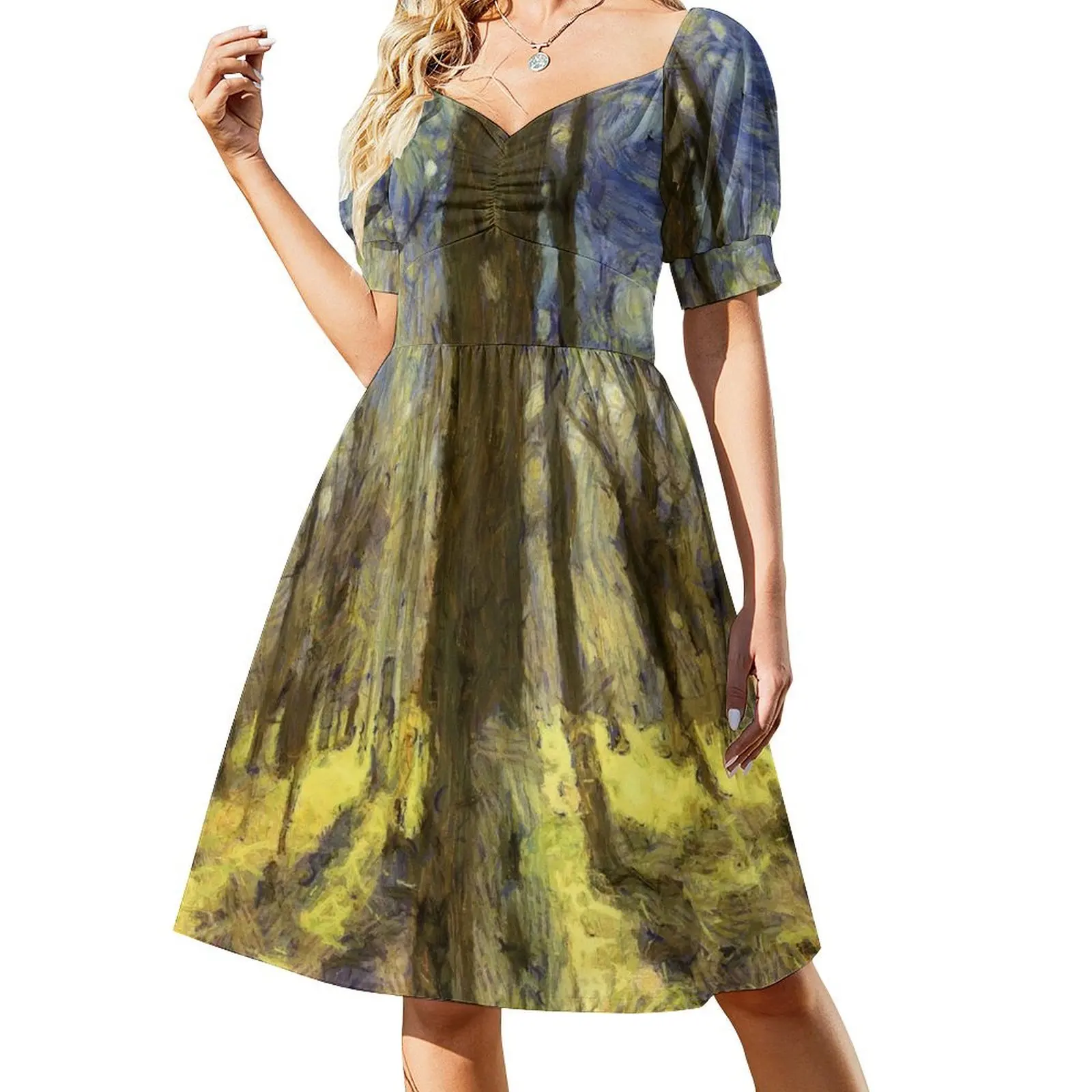 

Vincent Van Gogh Forest Art Short-Sleeved Dress dresses summer dresses for womens women's summer clothing 2025