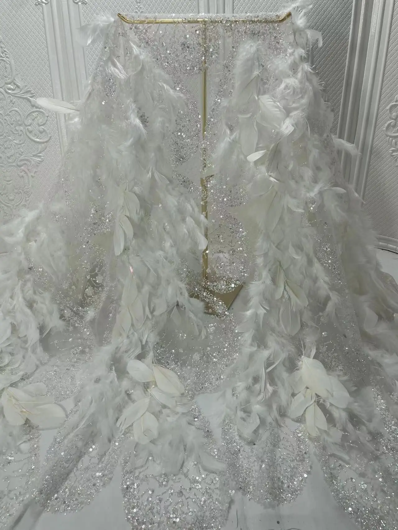 

high quality african lace fabric J-1228586 glitter lace embroidery french net lace with for Nigerian