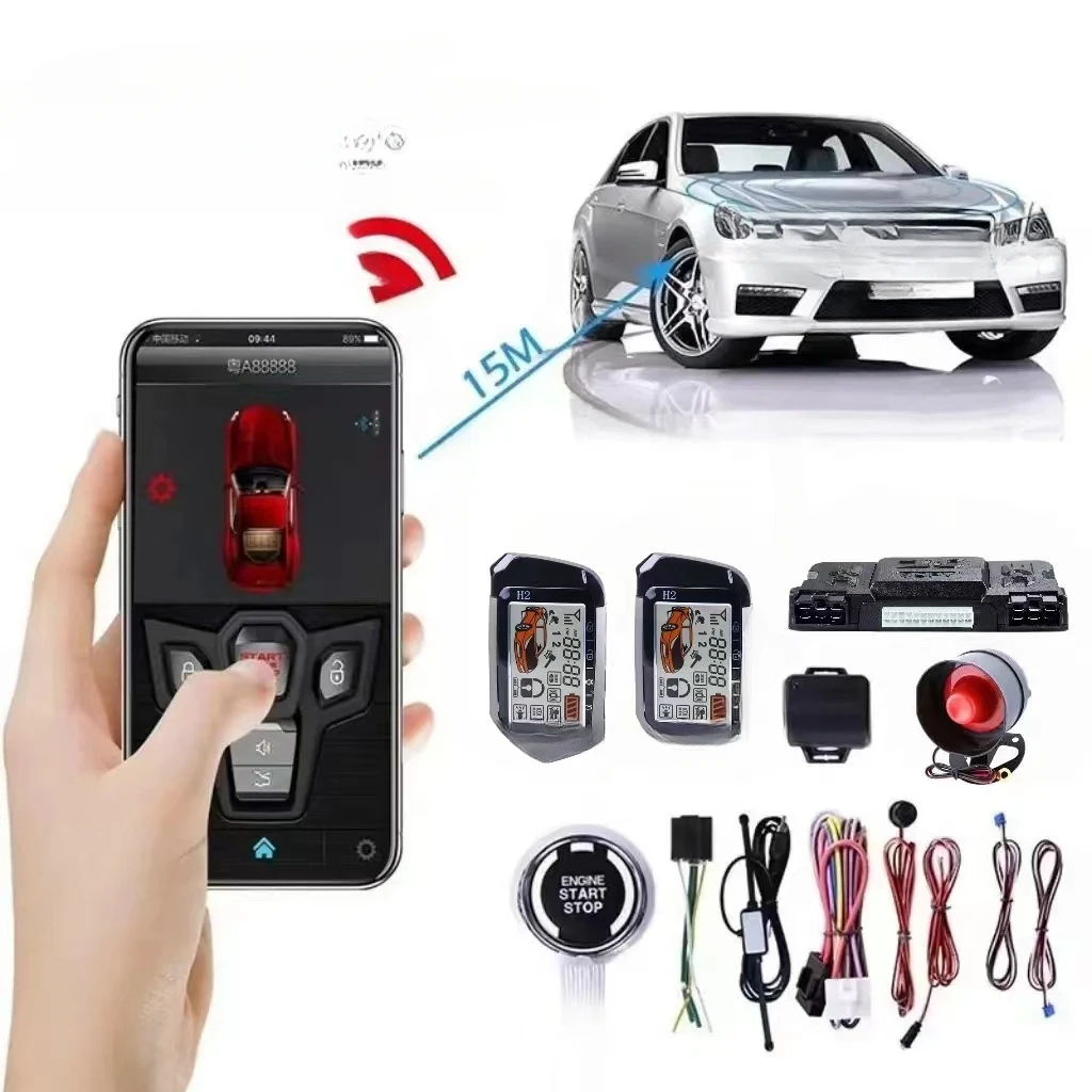 For Two-Way Car Anti-Theft Device 1500 M Remote Control Alarm Mobile Phone Bluetooth Control Car