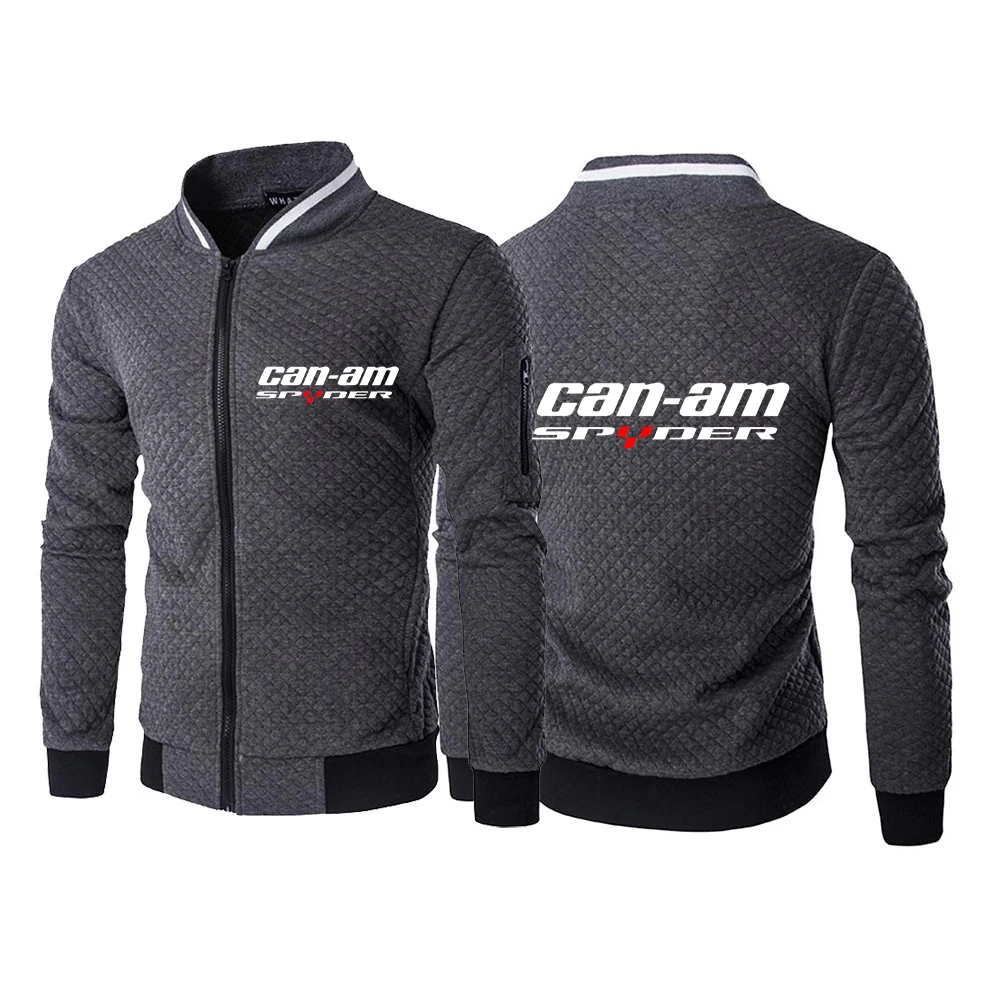 Can Am Spyder Motorcycles Men New Spring Autumn Long Sleeve Jacket Sportswear Fashionable Casual Zipper Man Sweatshirts Formal