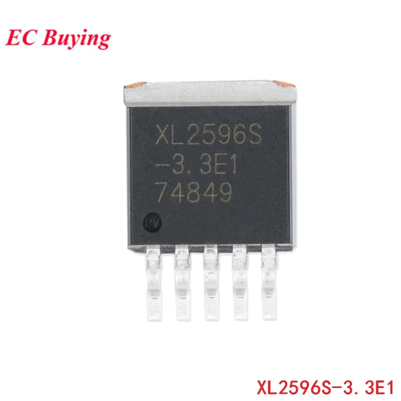 5pcs/lot XL2596 XL2596S XL2596S-3.3E1 TO-263-5 3A 3.3V 150KHz Step-down Buck DC Converter Chip IC Integrated Circuit