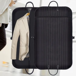Oxford Cloth Suit Dust Cover Striped Suit Coat Bags Clothing Storage Bag Breathable Garment Suit Cover Clothes Dress Carrier Bag