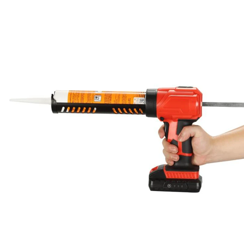 Pistola per calafataggio elettrica a batteria ricaricabile 4 ingranaggi cemento adesivo per vetro colla sigillante macchina pistola per colla con batteria 2000mA
