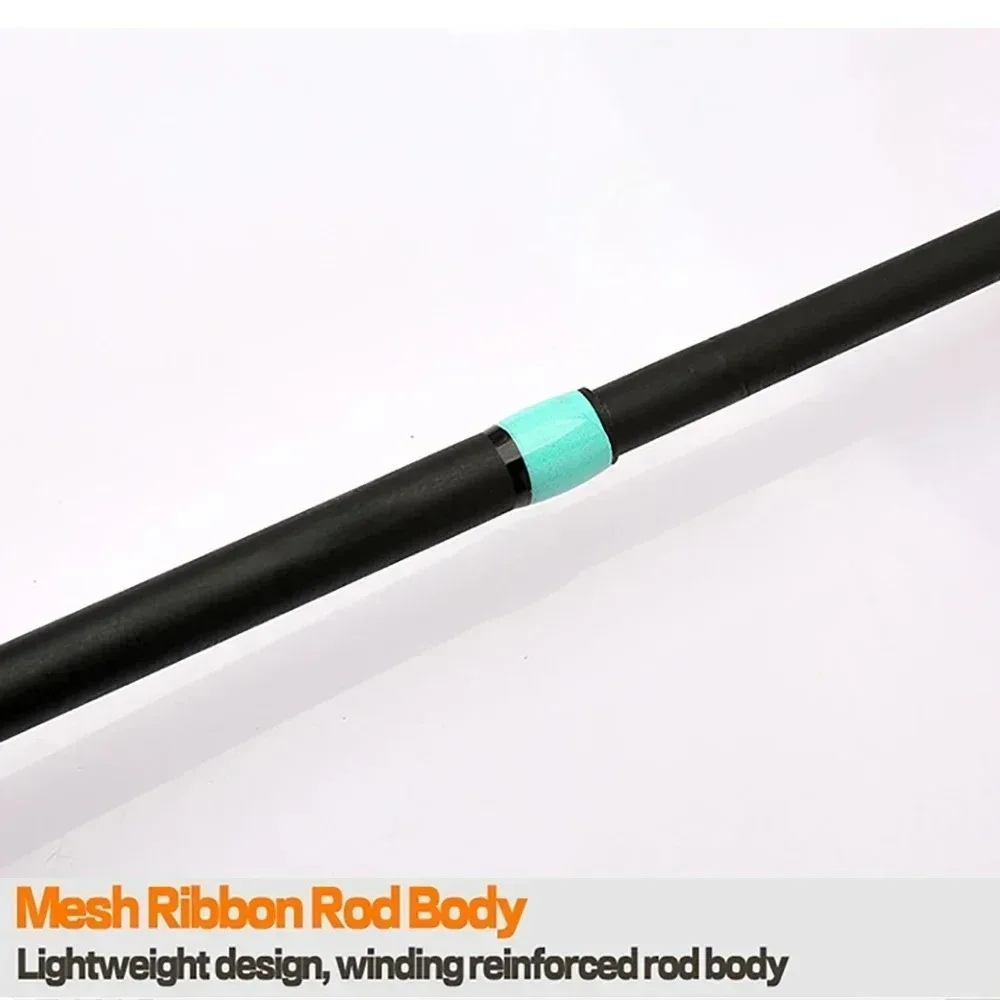 4 أقسام ألياف الكربون قصبة صيد خشبية 1.65 متر/1.8 متر/2.1 متر الغزل الصيد رود الصب الصيد رود الغزل الجليد الشتاء الصيد