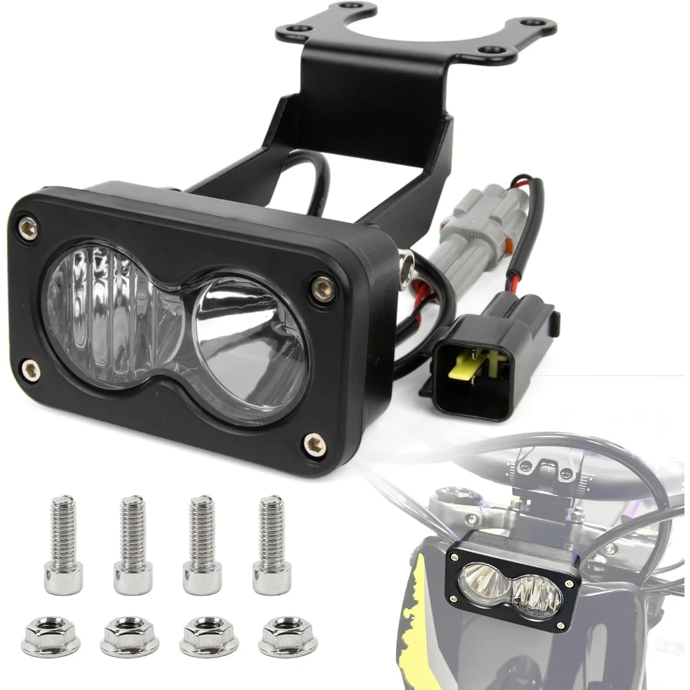 20W 3 Inch Motorcycle Headlight Kit with Adapter Harness Bracket for Talaria Sting R MX4 X3 for Sur-ron Segway X260 Ebike