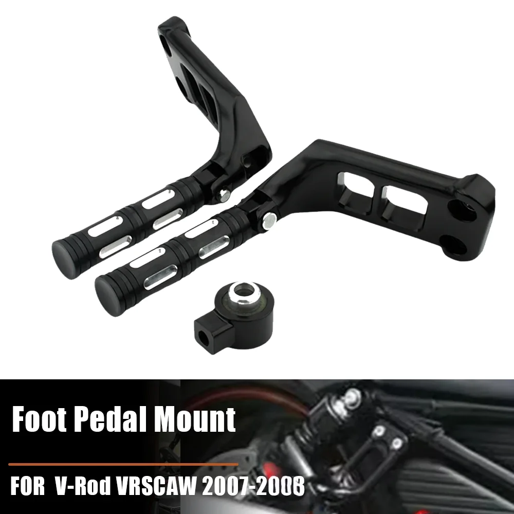 

Rear Passenger Footpegs Footrests Foot Pedal Mount For Harley-Davidson Night Rod Special VRSCDX 2007-2017 V-Rod VRSCAW 2007-2008