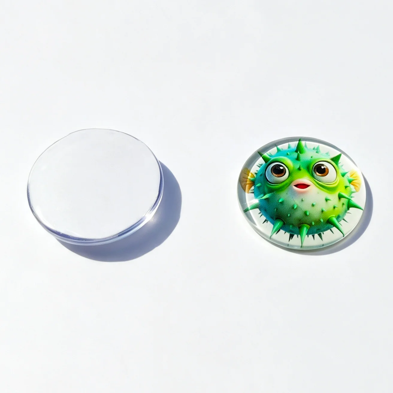 10 Stück Y2K Accessoires Mädchen-Gesichts-Glas-Cabochons, flache runde Cameo-Anhänger, DIY-Zubehör für Schlüsselanhänger, Kühlschrankmagnete und Bastelarbeiten – Detail 4
