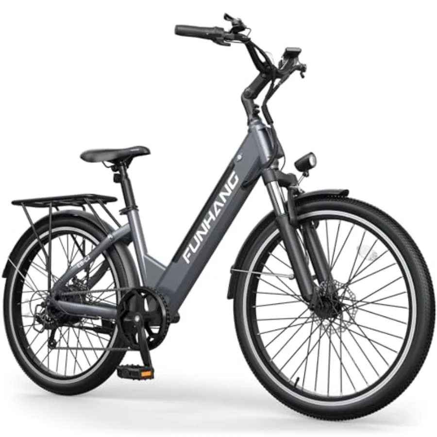 

Electric Bike for Adults 1000W Peak Ebike 50Miles 21.7MPH Step Thru Electric Bicycle 26 Commuter E Bikes with 48V Built-in Remo