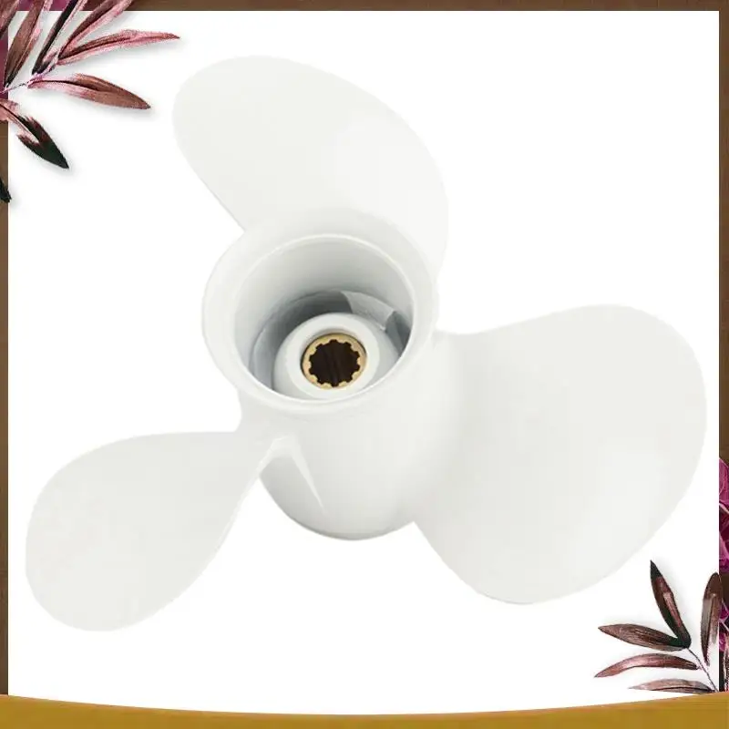 

AB59-1 шт. 664-45952-00-EL 9 7/8 X 14, алюминиевый подвесной гребной винт для лодки, белый, 10 шлицевых зубьев, 3 лопасти, правый для 20-30 л.с.