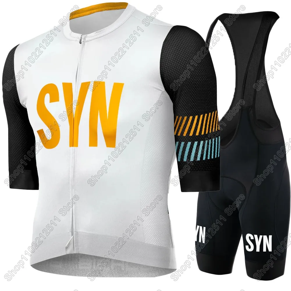 

Suit 2025 SYN Team Cycling Jersey Set Summer Men Bicycle Clothing Road Bike Shirts Suit Bicycle Bib Shorts MTB Ropa Maillot