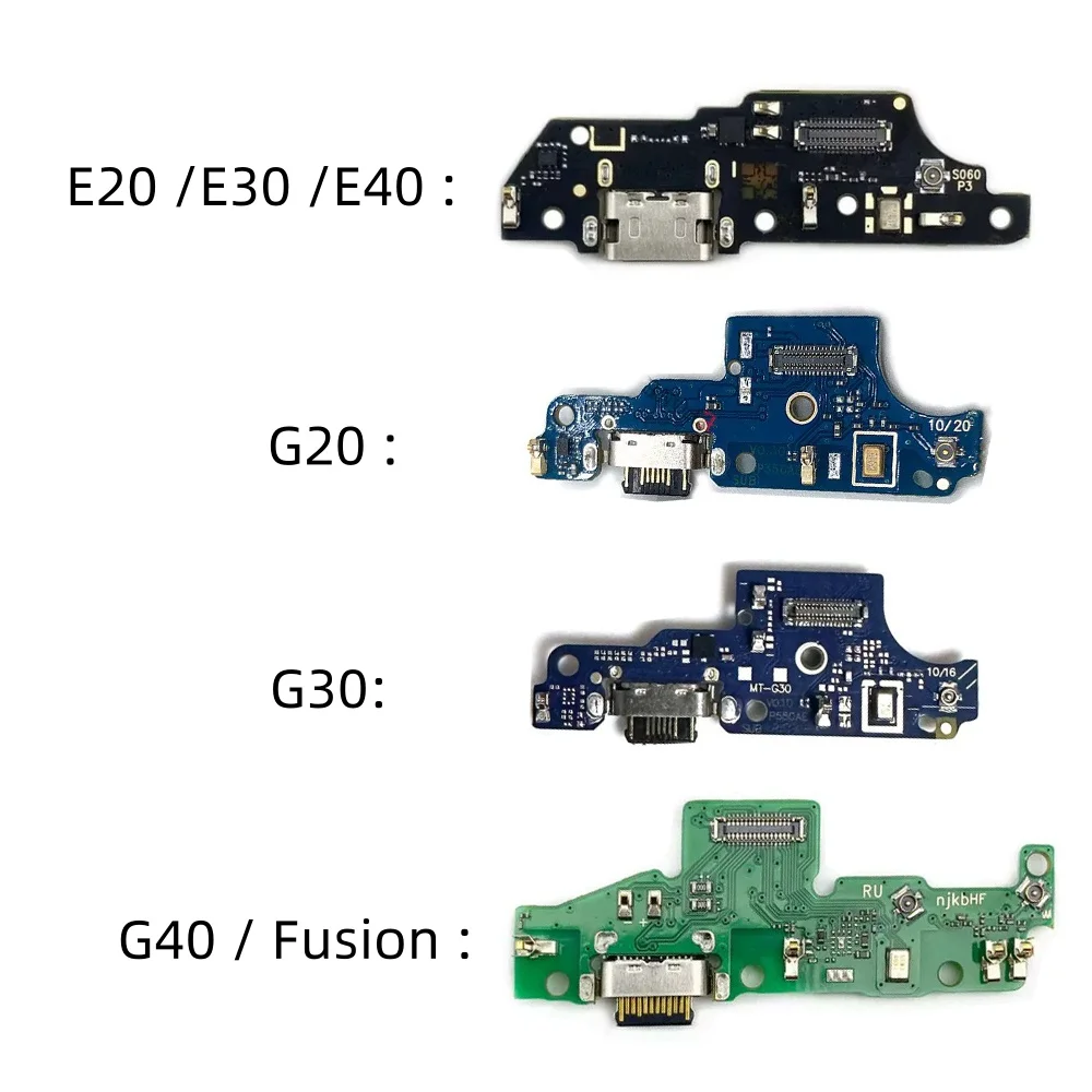 USB Charge Port Dock Connector Charging Board For Motolola Moto E20 E30 E40 G20 G30 G40fusion XT2158-6 Repair Replacement Part