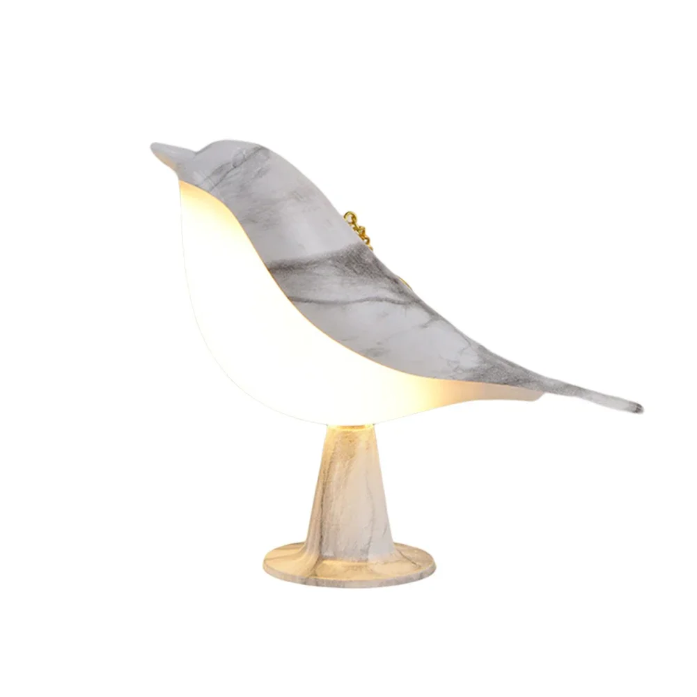 LED Emergency Light Touch Sensor Magpie Shape Nightstand Lamp 3 Level Brightness Aroma Diffuser Function for Bedroom Home Office