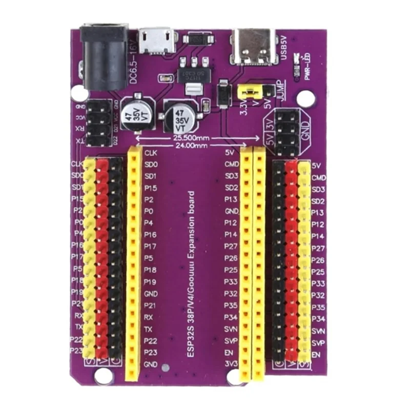 FFYY-Expansion Board For ESP32, Breakout Board For 38-Pin ESP32 ESP32S 38 Pin Expansion Board