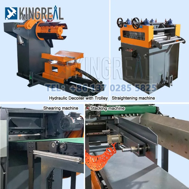 700MM Compact Cut To Length Line 0.2-2MM Metal Steel Coil Cut To Length Blanking Line