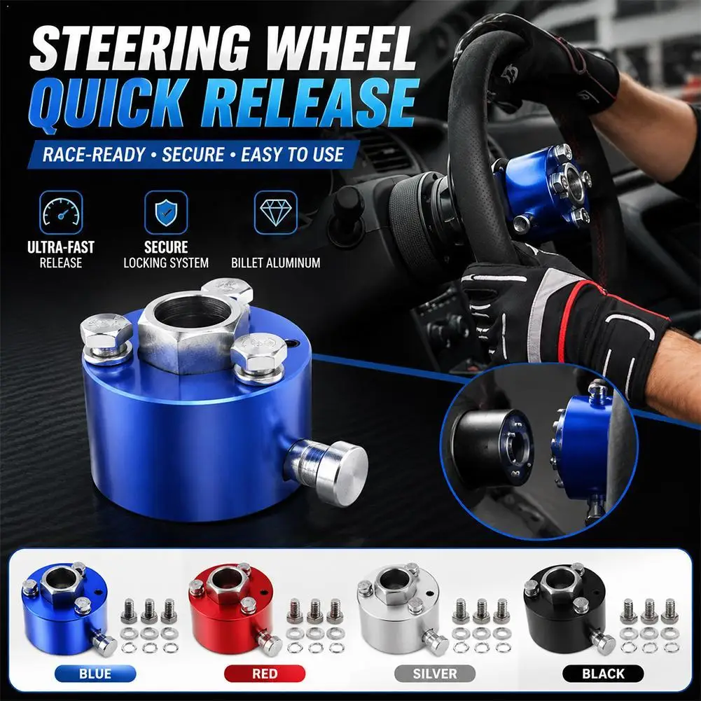 

360° Rotation Steering Wheel Adapter Stainless Steel 3/4 Axis Quick Disconnect Hub Universal Quick Disassembly Wholesales