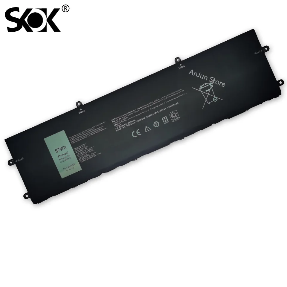 Dwvrr Laptop Akku Ersatz für Dell Alien ware x17 r1 r2 Alien ware x15 r1 r2 Inspiron 16 7620 2-in-1 Serie Notebook