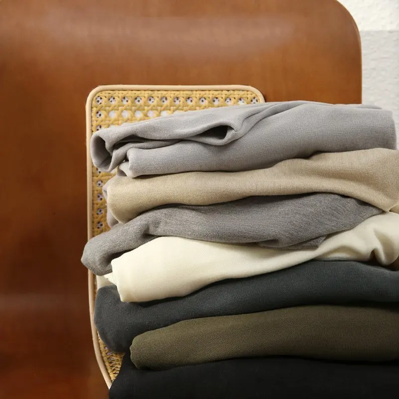 قميص Lyocell Turtleneck الأساسي للنساء، خريف وشتاء، Lenzing Tencel، التخسيس، سترة محبوكة، بلوزة طويلة دافئة من الصوف