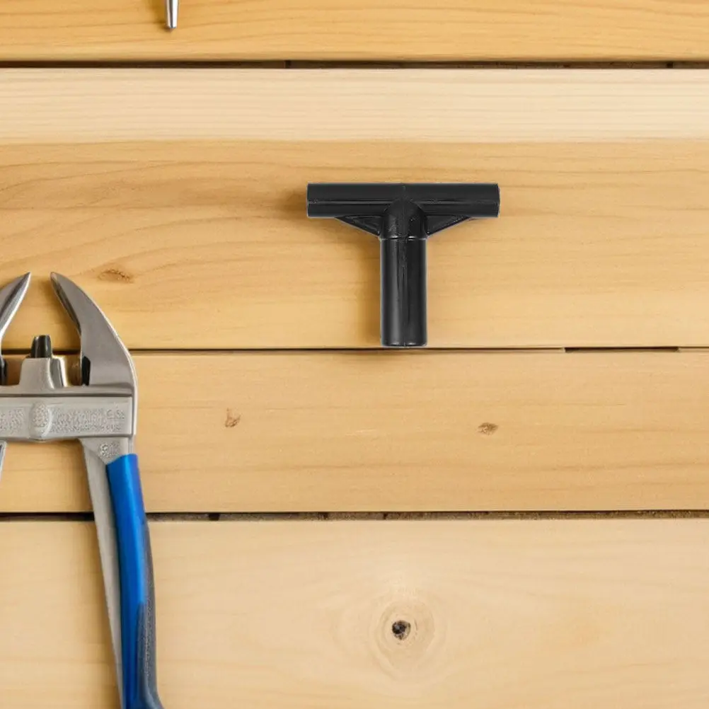 

3 шт. Т-образные соединители для батута, черные пластиковые прочные трехсторонние трубчатые соединители, простые в установке, устойчивые к погодным условиям, запасные части