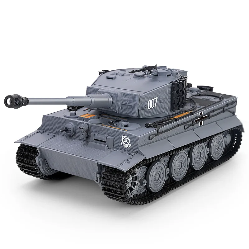 

1/24 RC Tiger Tank Toy with Realistic Tracks WWII Style Rotating Turret Sound & Light Effects Parent‑Child Friends Battle Fun