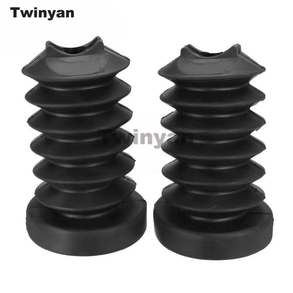 Black Rubber Fork Cover Gaiters Gators Boots Rear Shock Absorber for Harley Touring FLHR/C FLHT FLHX FLTR 1997-2013