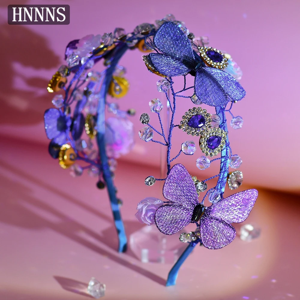 TOPQUEEN الزفاف عقال الزفاف اليدوية النسيج فراشة الرجعية السيدات مأدبة الرقص حفلة أنيقة إكسسوارات الشعر YXA199