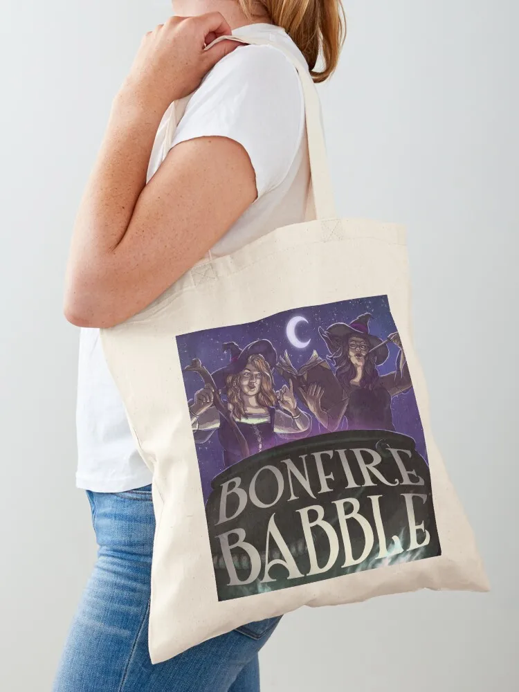 

Bonfire Babble Witches! Tote Bag tote bag men's Canvas bag Big