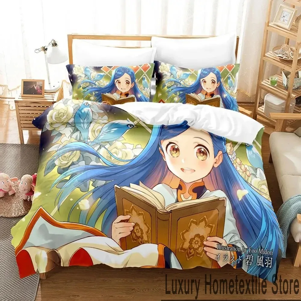 3D Print Ascendance of a Bookworm Anime Bedding Set Boys Girls Twin Queen King Size Duvet Cover Pillowcase Bed boys Adult