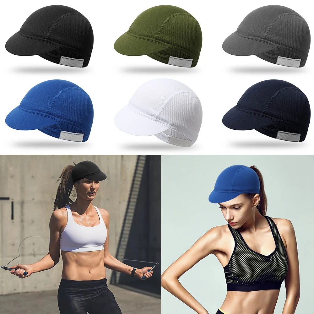 Protection Portable Dustproof Solid Color Summer Elastic Cycling Hat Bicycle Riding Cap Mesh Fabrics