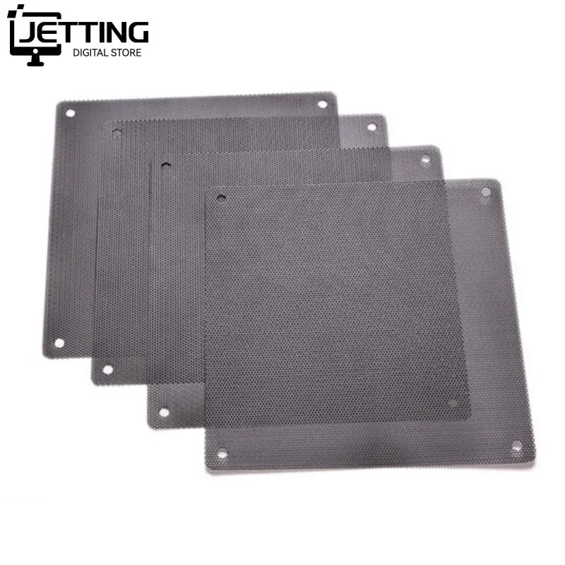 120x120mm Computer PC Dustproof Cooler Fan Case Cover Dust Filter Cuttable Mesh Fits Standard 120mm Fans + 4 Screws 1PC