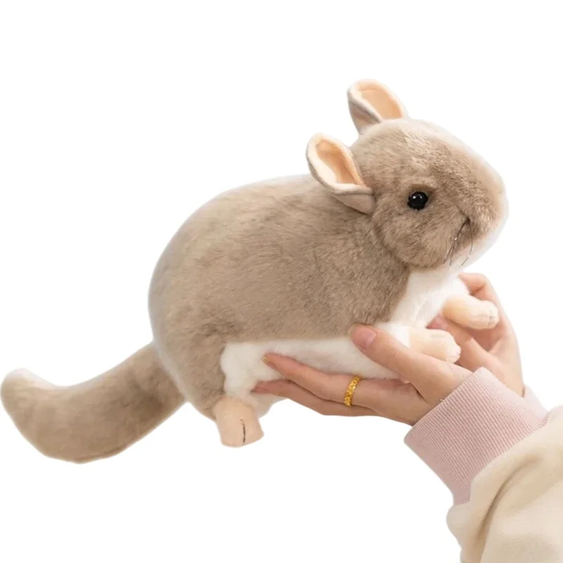 

40cm Simulation AnimaTotoro Plush Toys Cute Stuffed Animals Grey Mouse Plushies Doll Lifelike Rat Soft Kids Toys