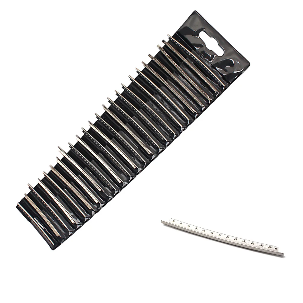 

24Pcs Guitar Fret Wire Cupronickel Nickel Copper 2.9mm Width Complete Set for Electric Acoustic Bass Guitar St
