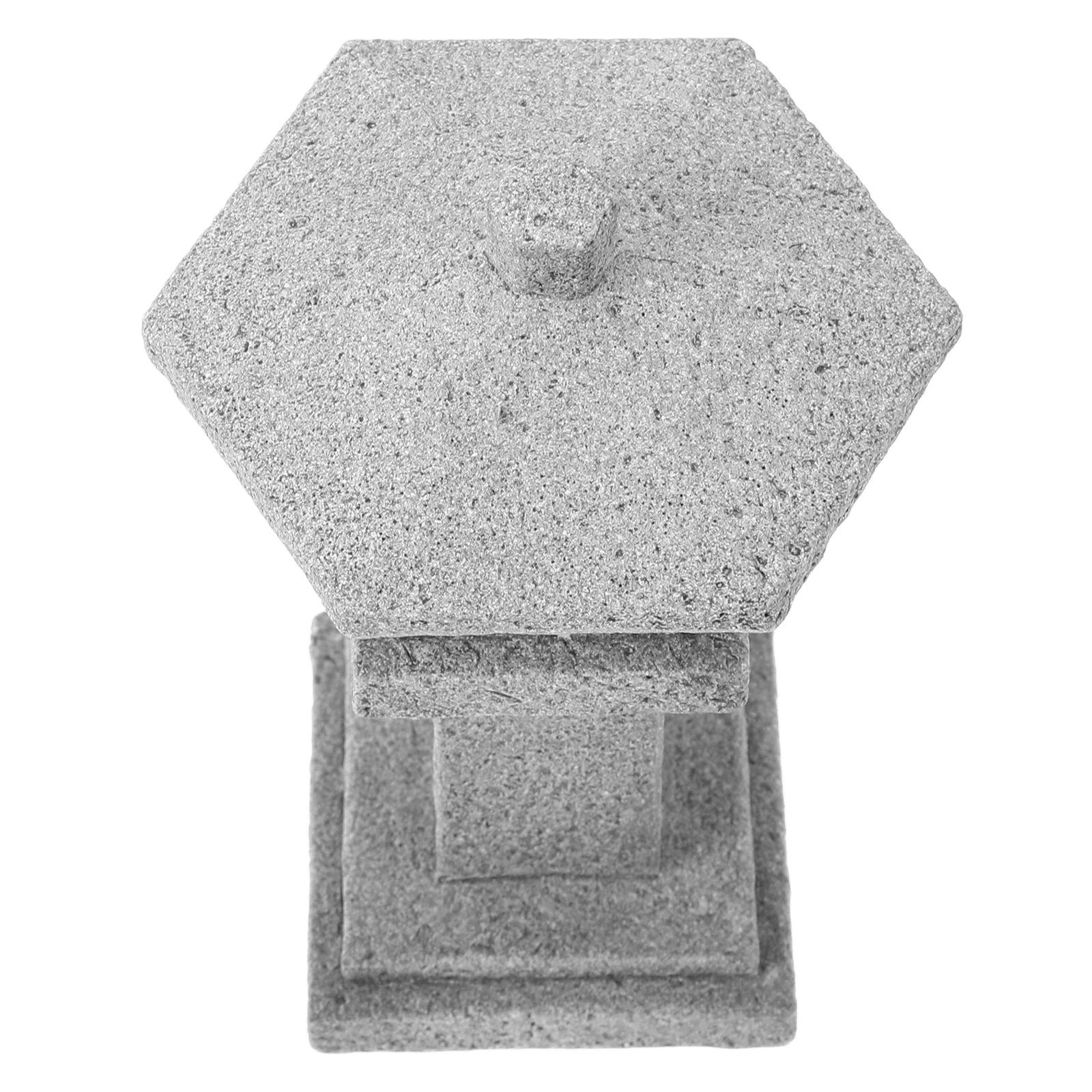 

1PC Hexagonal Pavilion nament Mini Pagoda Garden Statue Landscape Decor Outdoor Solar Light Decoration Solar Lamp for Garden
