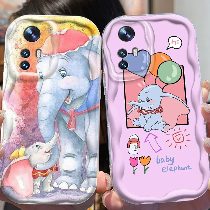 

Disney Dumbo Cute Cartoon For Xiaomi Mi 14 12 12T 11 Lite Poco M6 X6 X5 X4 X3 M3 F4 Pro GT NFC 5G Wave Oil Back Phone Case