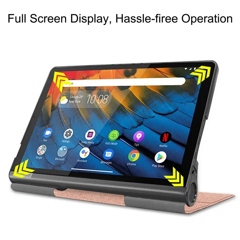 Para Lenovo Yoga Smart Tab 10,1 "Funda YT-X705F YT-X705X Funda con tapa magnética para Funda Lenovo Yoga Smart Tab 5