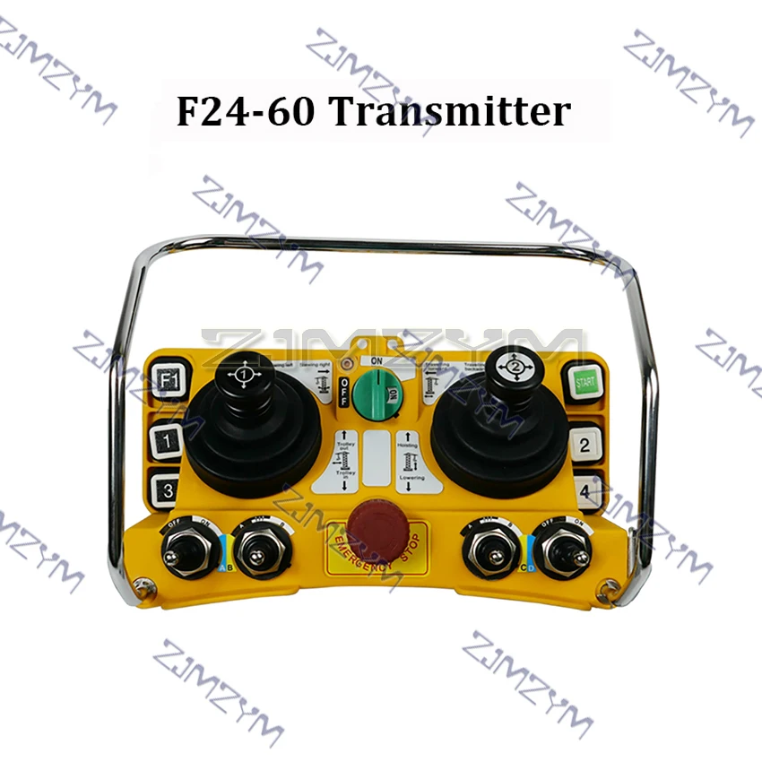 F24-60 Tower Crane Wireless Remote Control 6 Buttons Dual Rocker Arm Waterproof Dustproof Industrial Wireless Remote Control