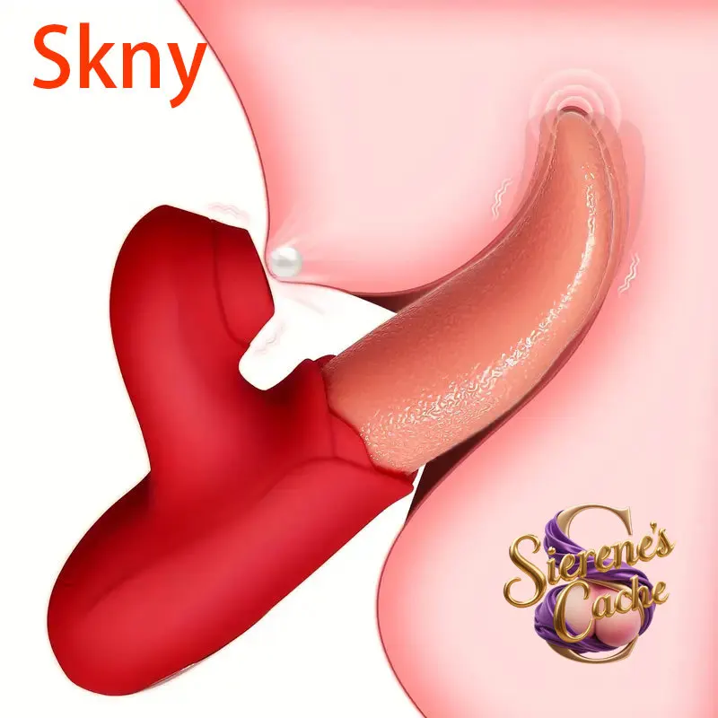 SC قوية مص الورد هزاز للنساء مع اللسان لعق تحفيز البظر الحلمات مدلك الإناث الكبار السلع الجنس لعب