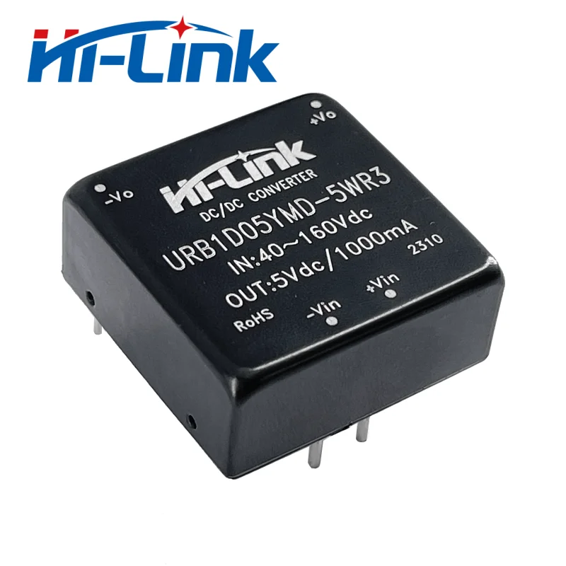 Hi-link 2ピース/ロット5w 5v 1a URB1D05YMD-5WR3 110vdc DC-DCステップダウンコンバーターモジュール