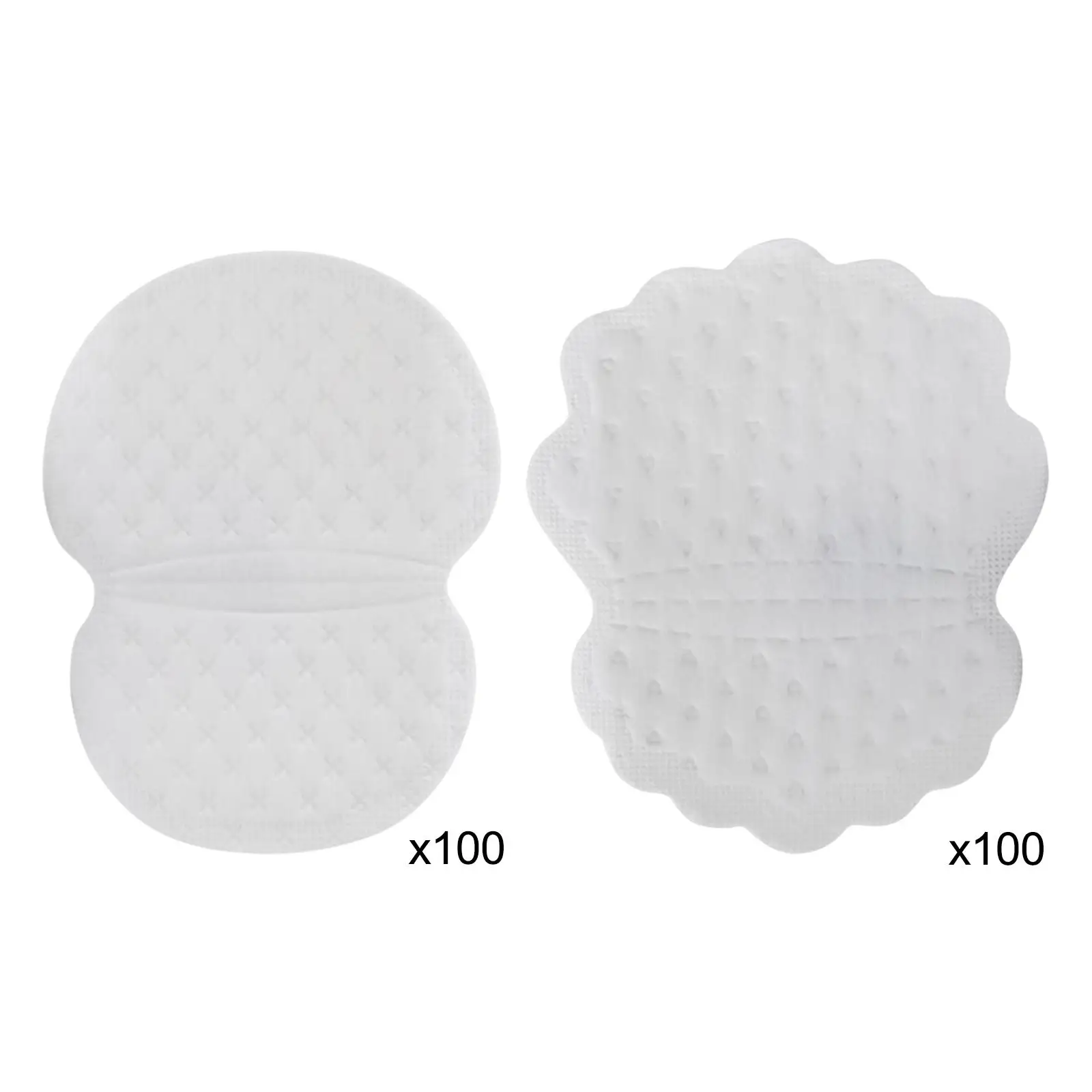 100x Disposable Underarm Sweat Pads Armpit Sweat Pads for Women and Men