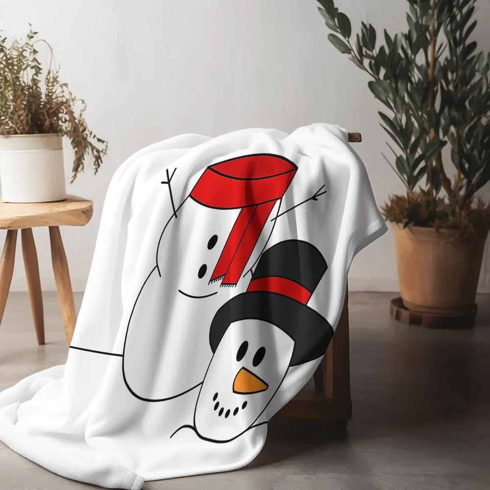 

unframed Tuniu Cute Snowman Throw Blanket for Sofa Bed Living Room Home Decor Gift