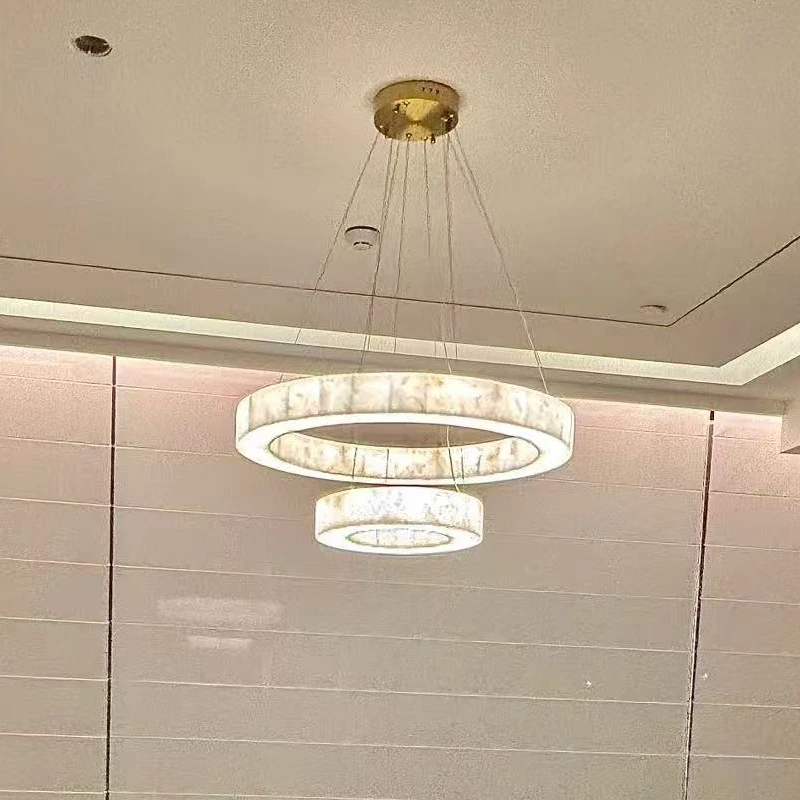 

Customizable Chandelier Pendant Lamp Luster Ceiling Light with Golden Black White Color Modern Design for Living Room
